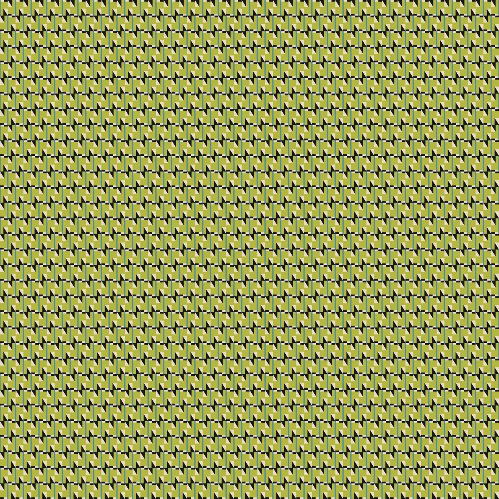 Green geometrical black white pattern alu-dibond by Little Dean