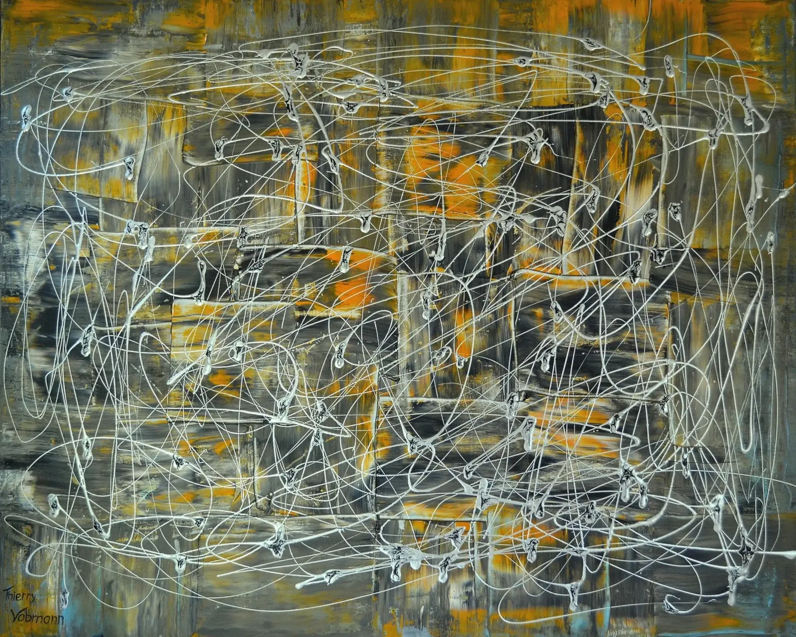 A BALANCED LIFE pellicola backlit da Thierry Vobmann Abstract painting