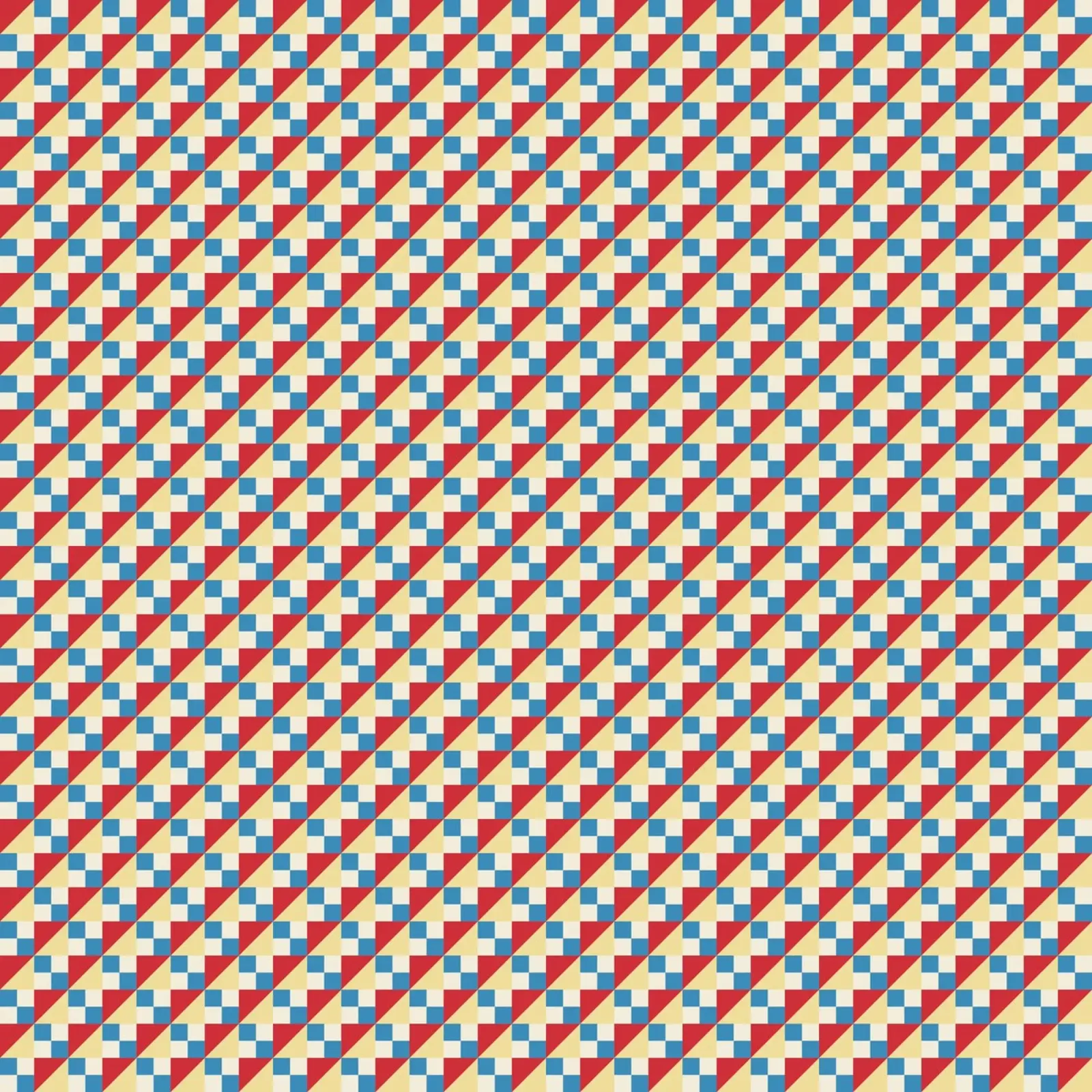 Summer beach checker seamless pattern canvas by Little Dean