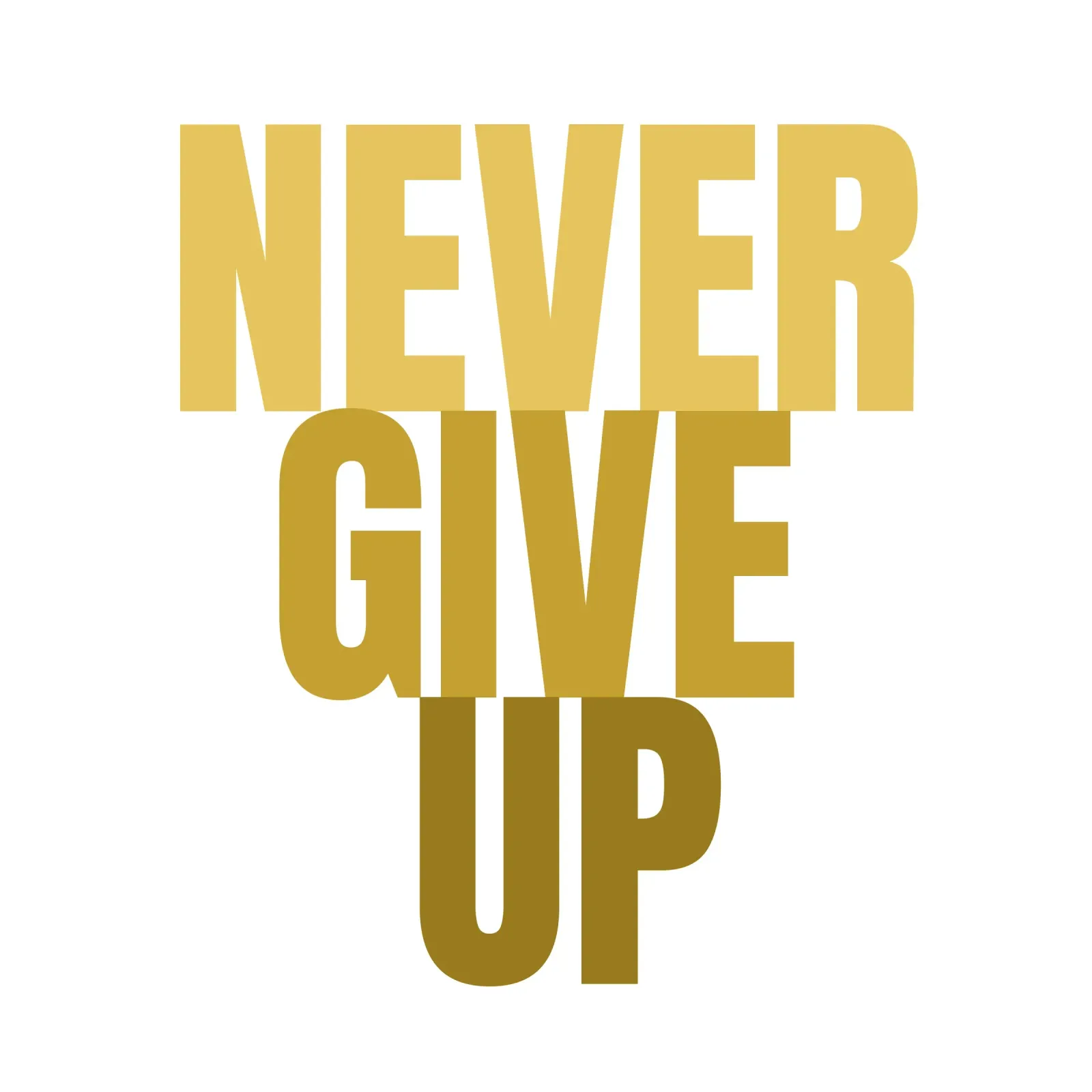 NEVER GIVE UP pellicola backlit da Happy 😃 Art 🎨 by Christine Schnoell