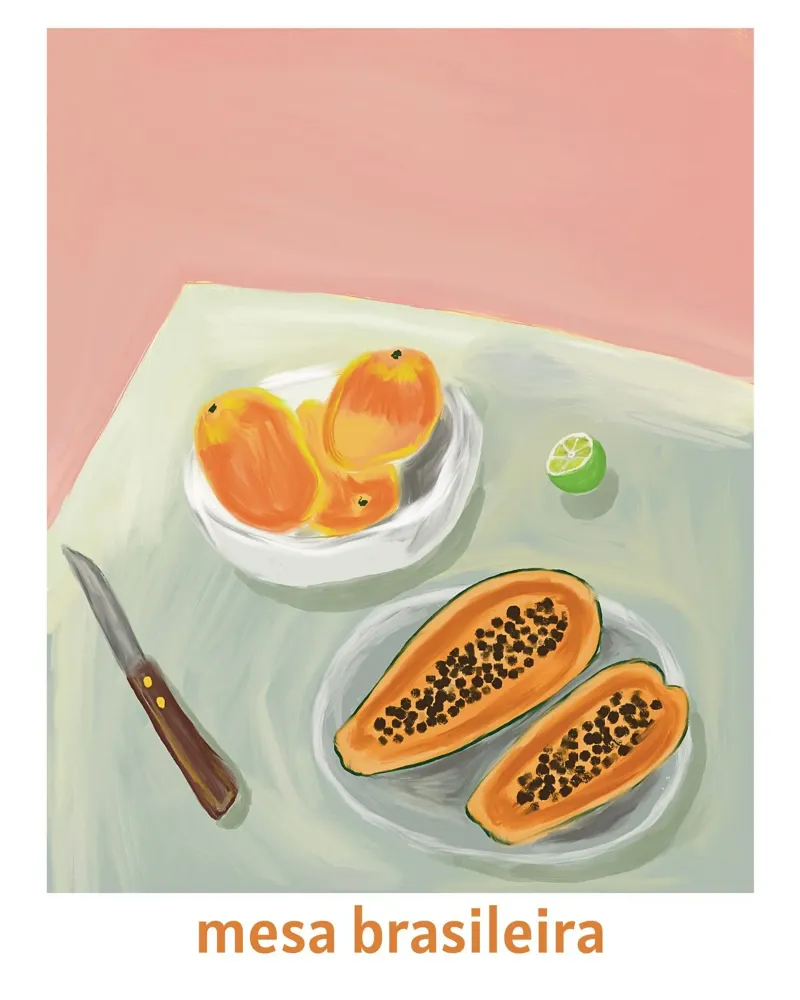 A brazilian table poster by tainah negreiros