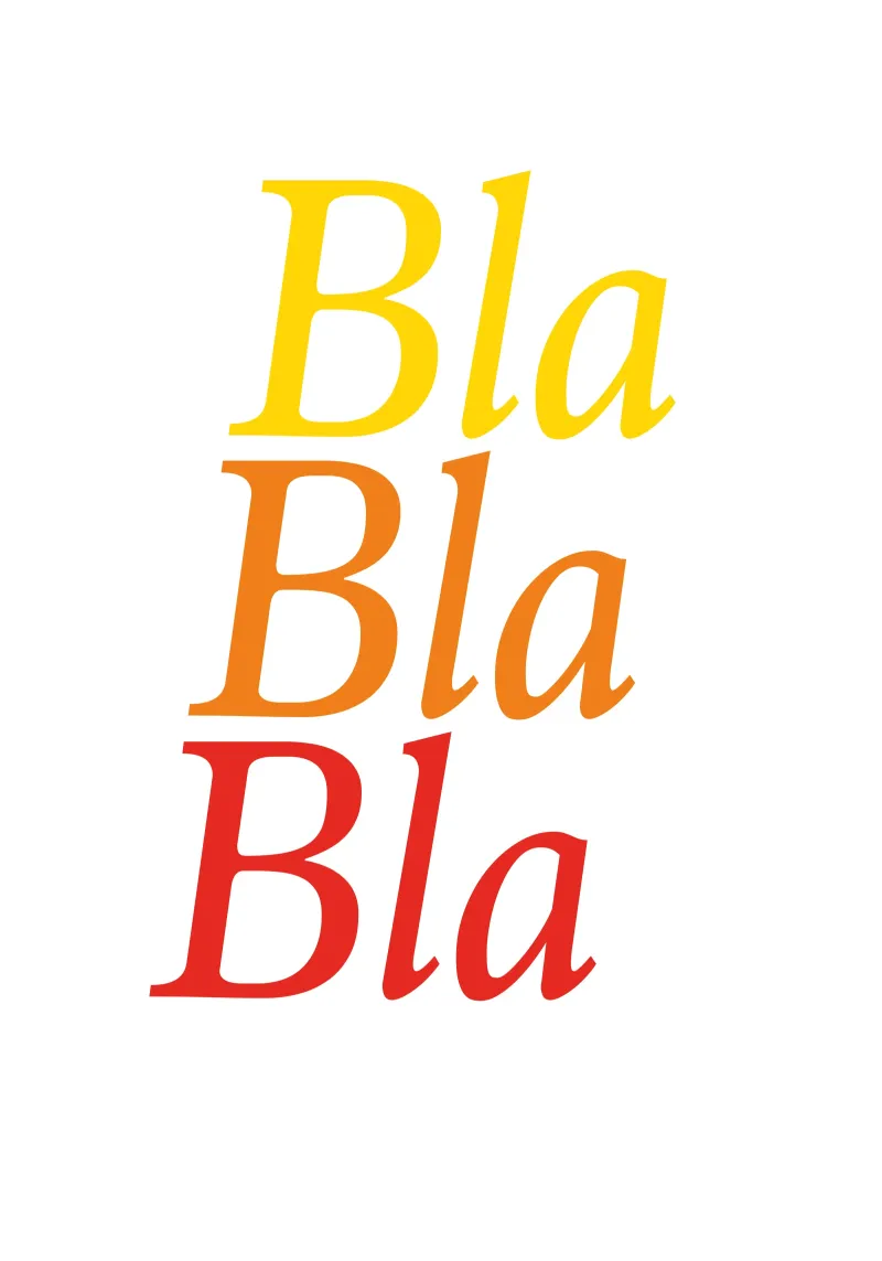 Bla Bla Bla pellicola backlit da Jonas Klein