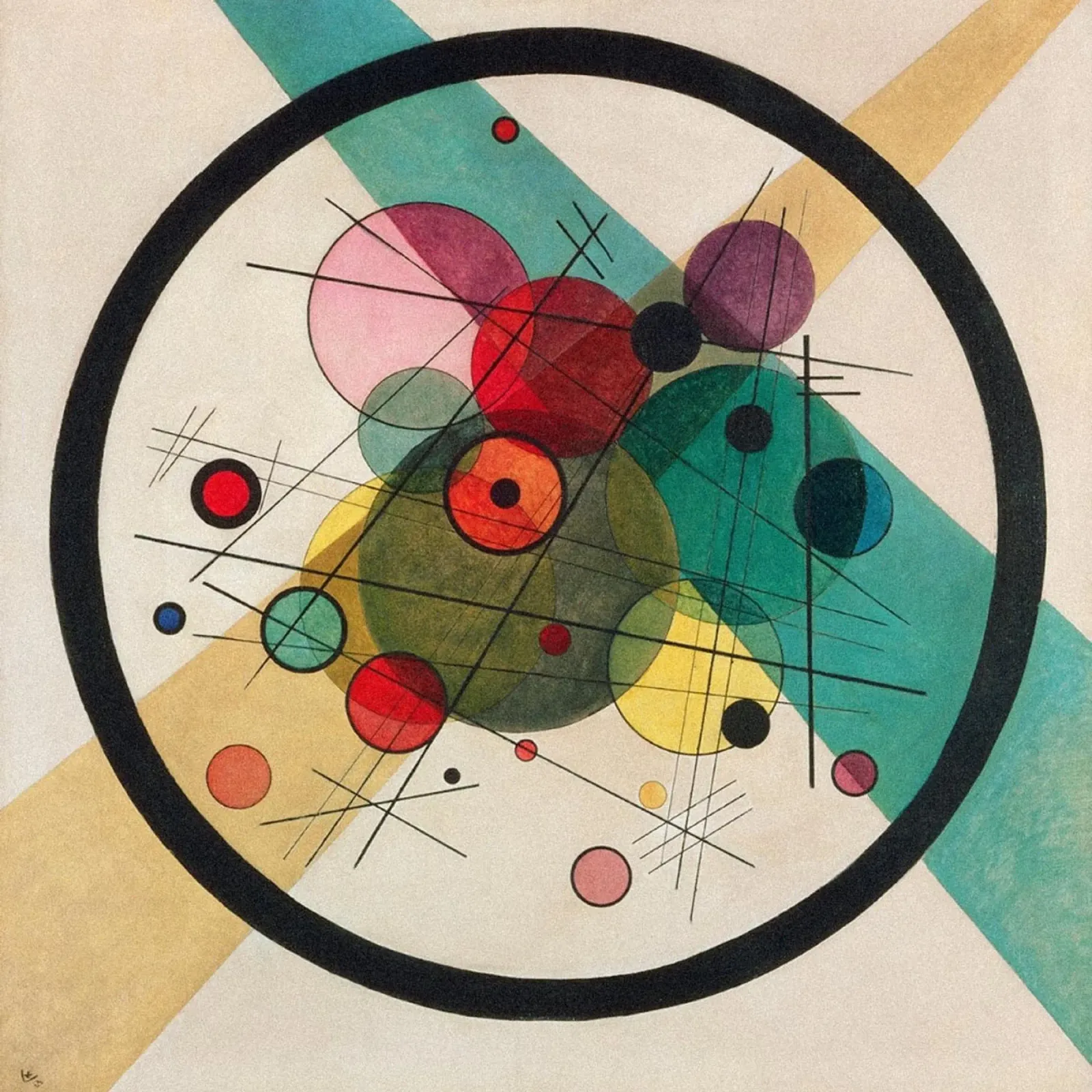 Wassily Kandinsky - Círculos en un círculo metacrilato de William Store