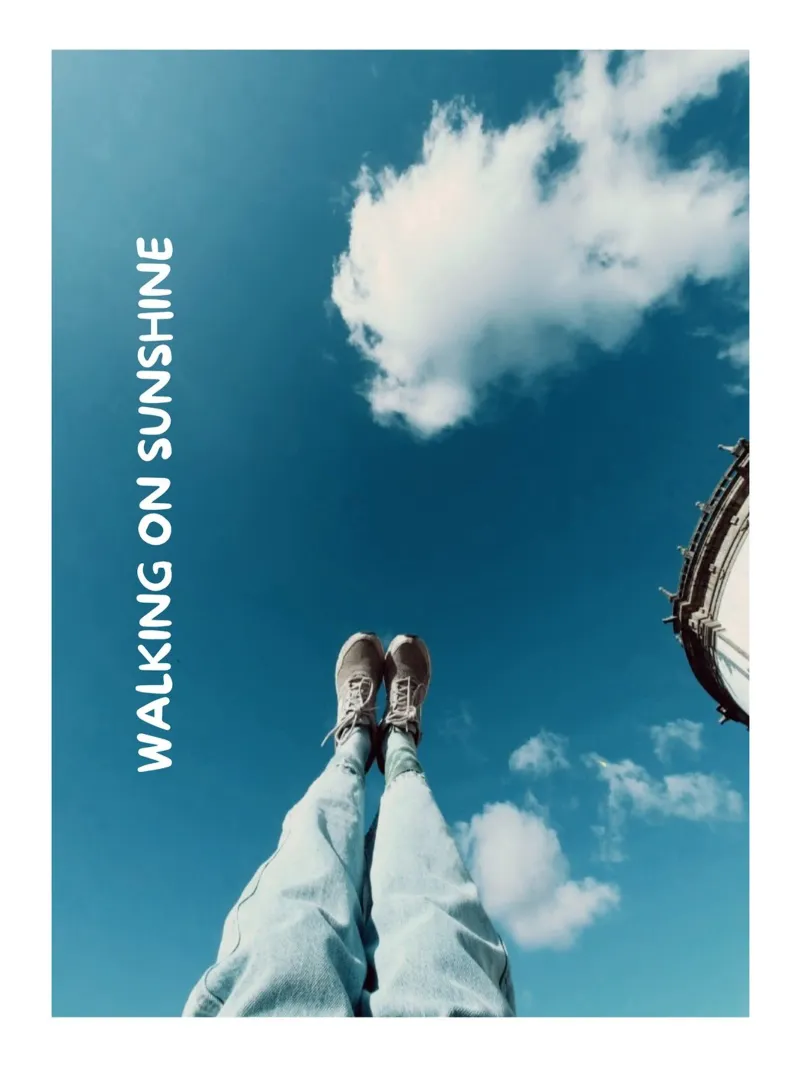 Walking on Sunshine tela con Cornice a cassetta da Tabea Jule