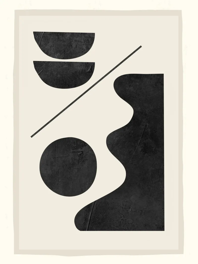 Forme astratte moderne e minimali 188 poster da ThingDesign