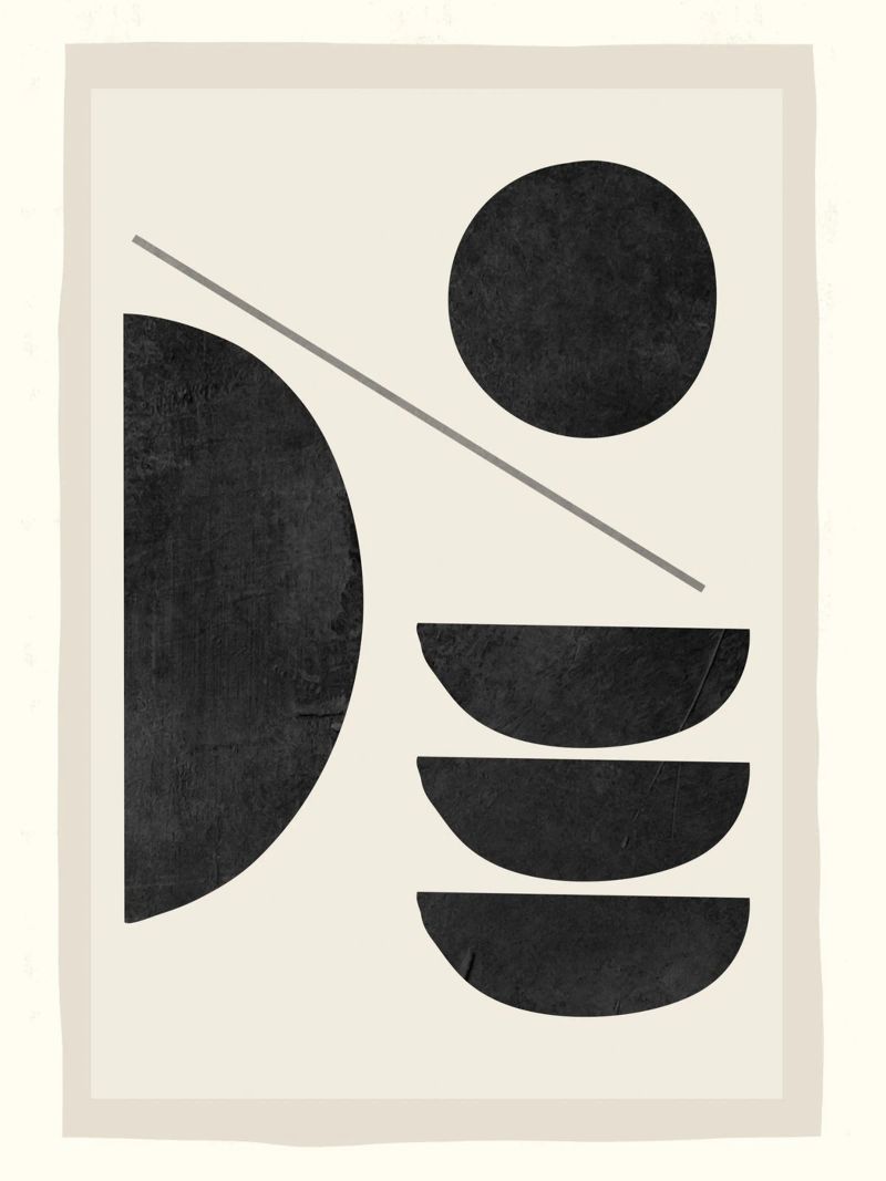 Forme astratte moderne e minimali 187 poster da ThingDesign