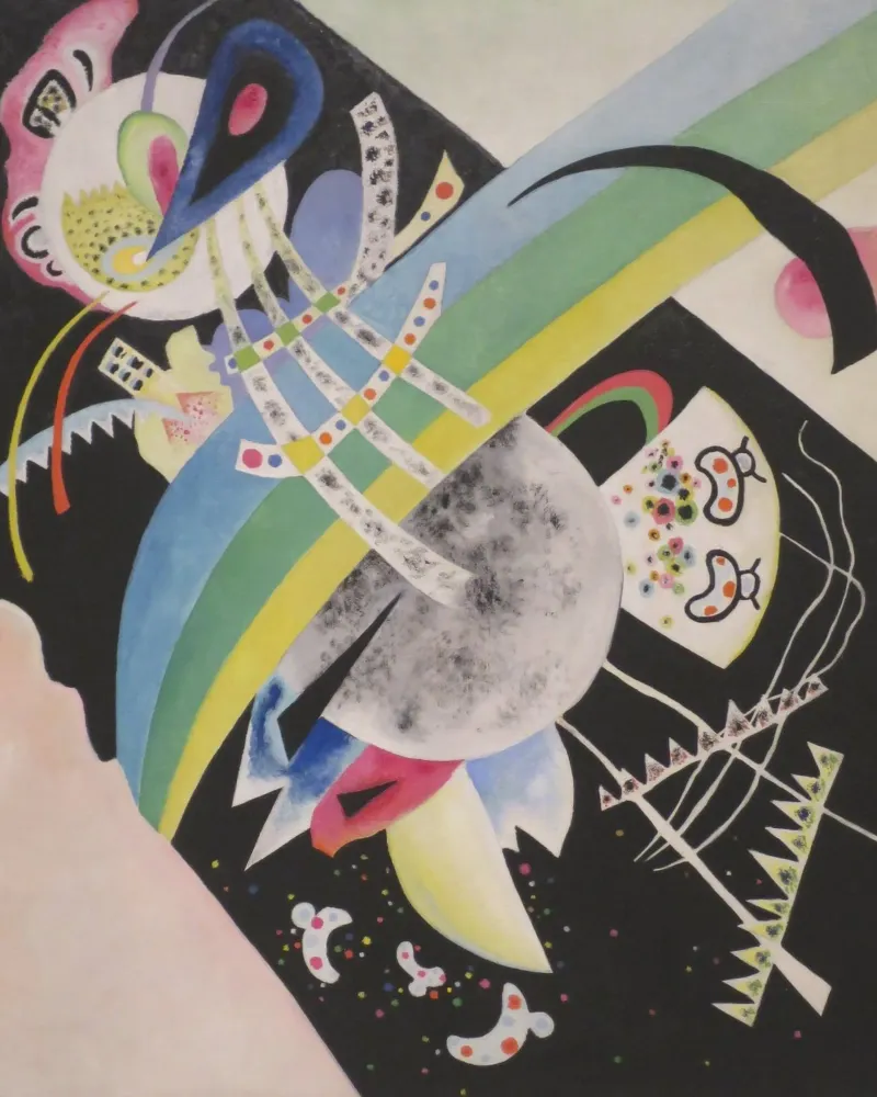 Wassily Kandinsky - Cerchi sul nero pellicola backlit da William Store