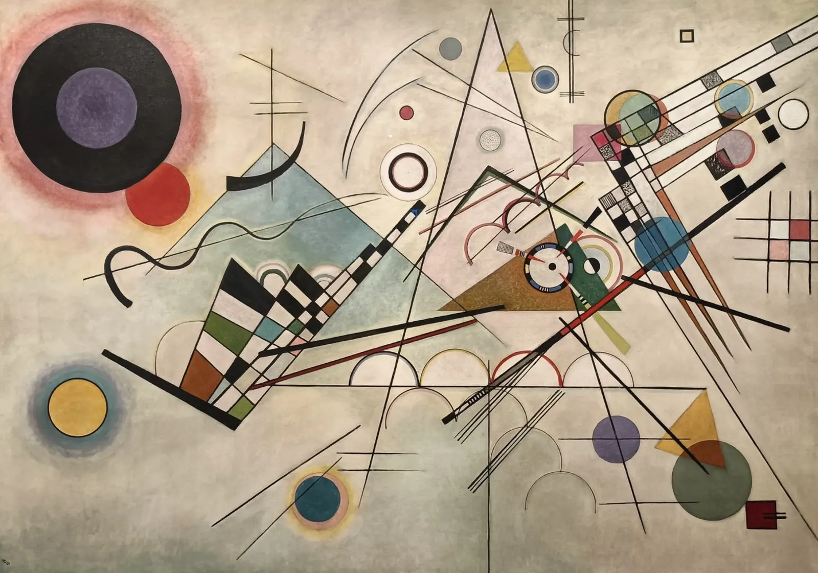Wassily Kandinsky - Komposition 8 Leinwand von William Store