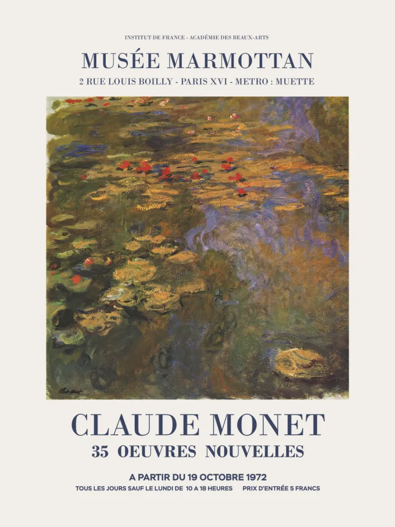 Mostra d'arte di Claude Monet alluminio dibond da Vintagrafica