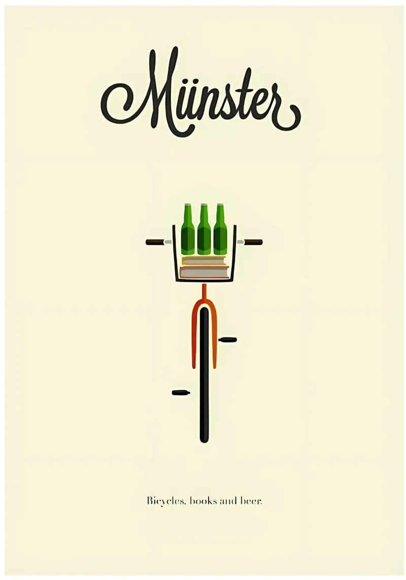 libri e birra bieyeles.png poster con telaio in plastica da bonglantrungmuoi