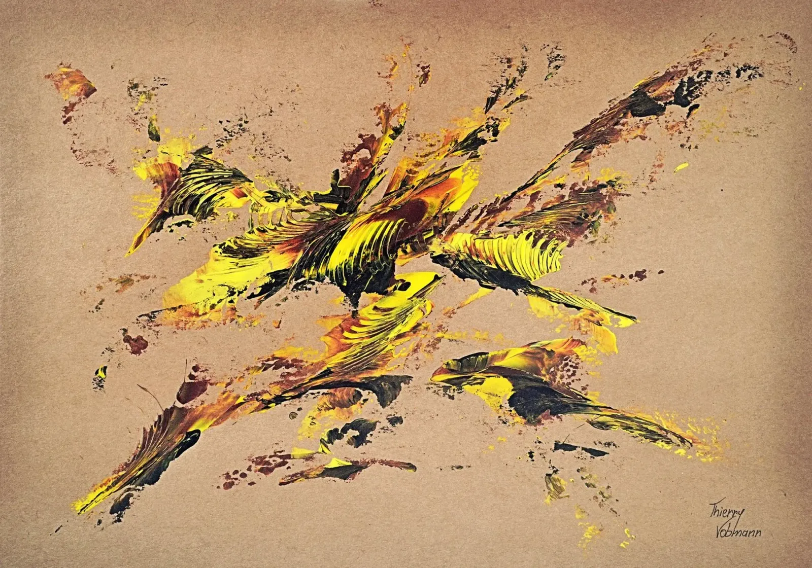 NATURAL STYLE 44 pellicola backlit da Thierry Vobmann Abstract painting