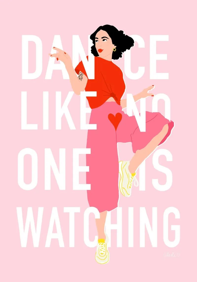 Dance Like no one is watching pellicola backlit da Céleste Wallaert