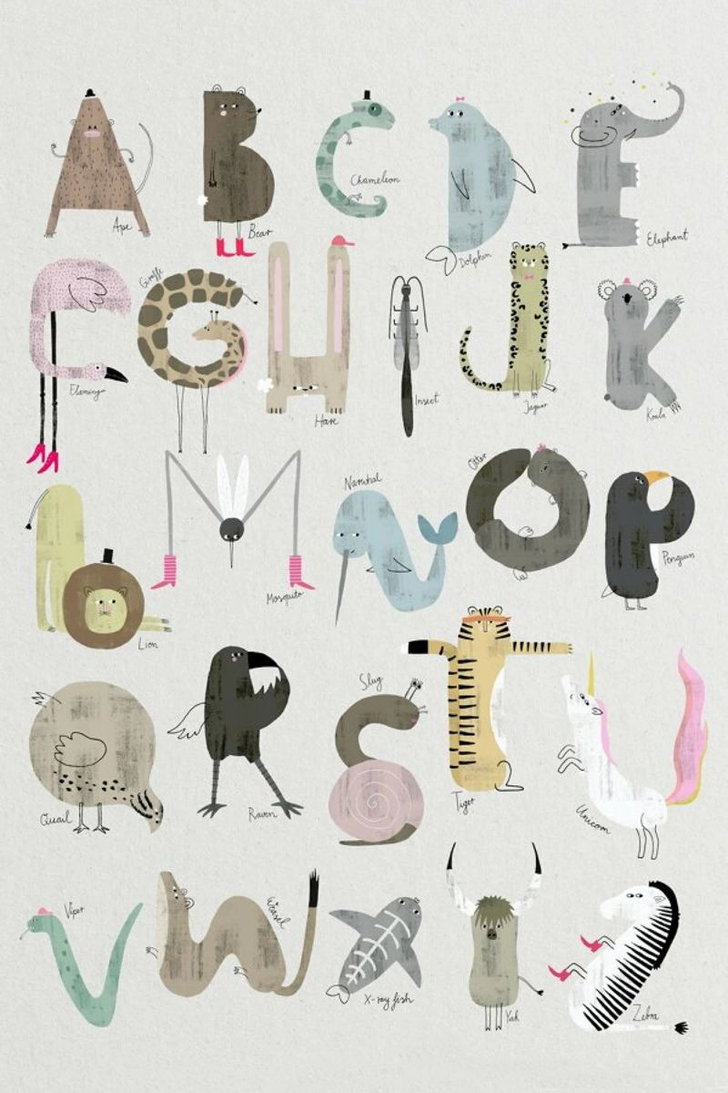 ABC Kids - English poster by typealive