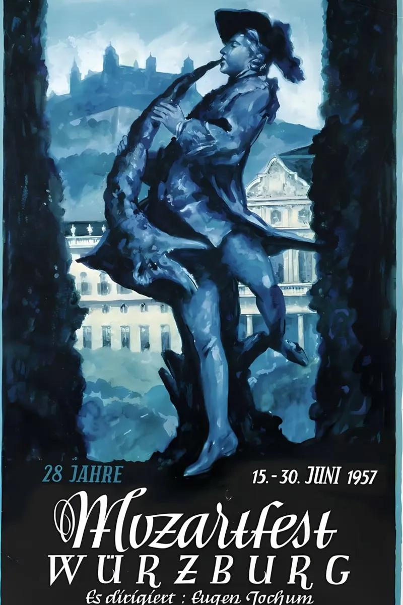 Festival Mozart di Wurzburg poster da mitaco