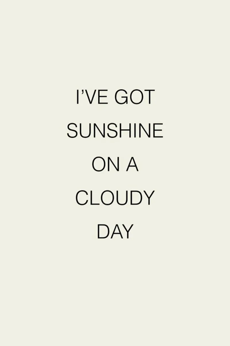 I've Got Sunshine poster con telaio in alluminio da Studio One
