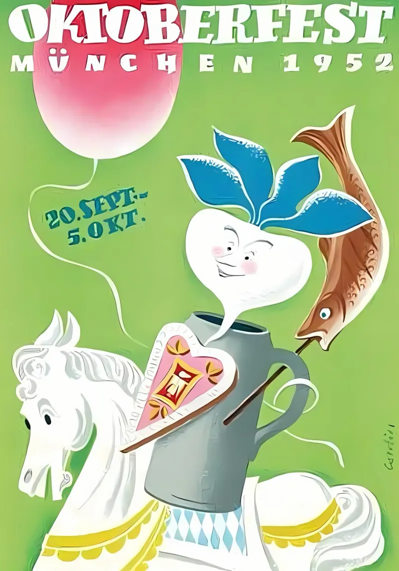 Oktoberfest poster con telaio in alluminio da mitaco
