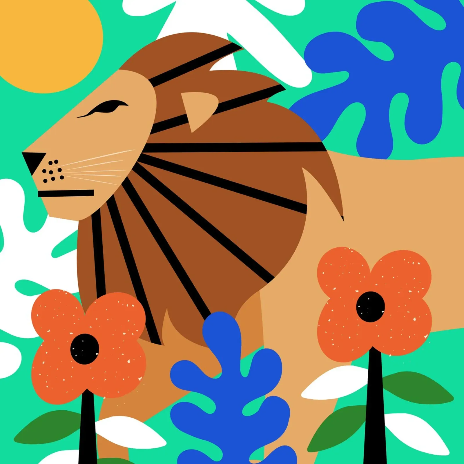 King of the Jungle carta hahnemühle da Dharma