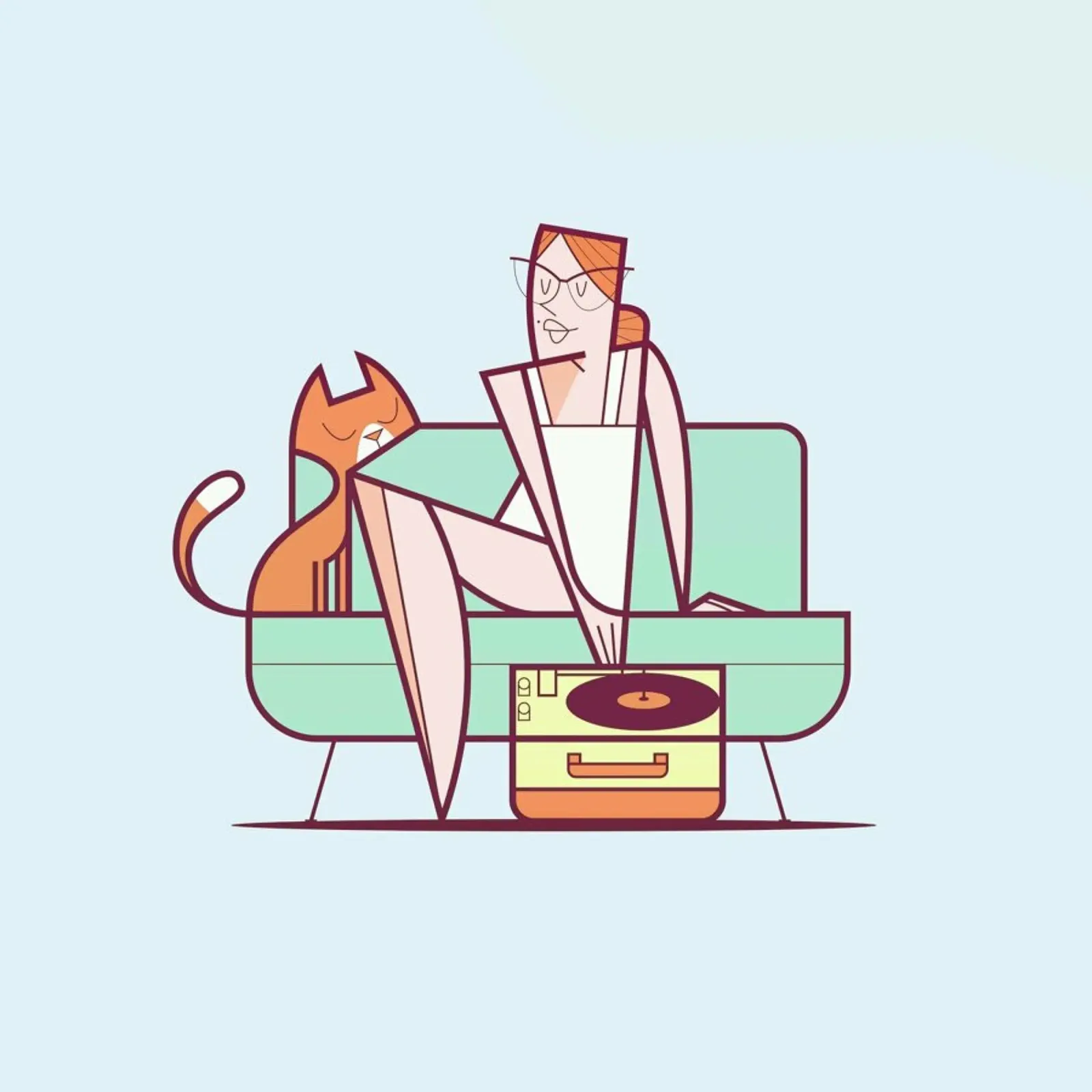 Giradischi pellicola backlit da Ale Giorgini