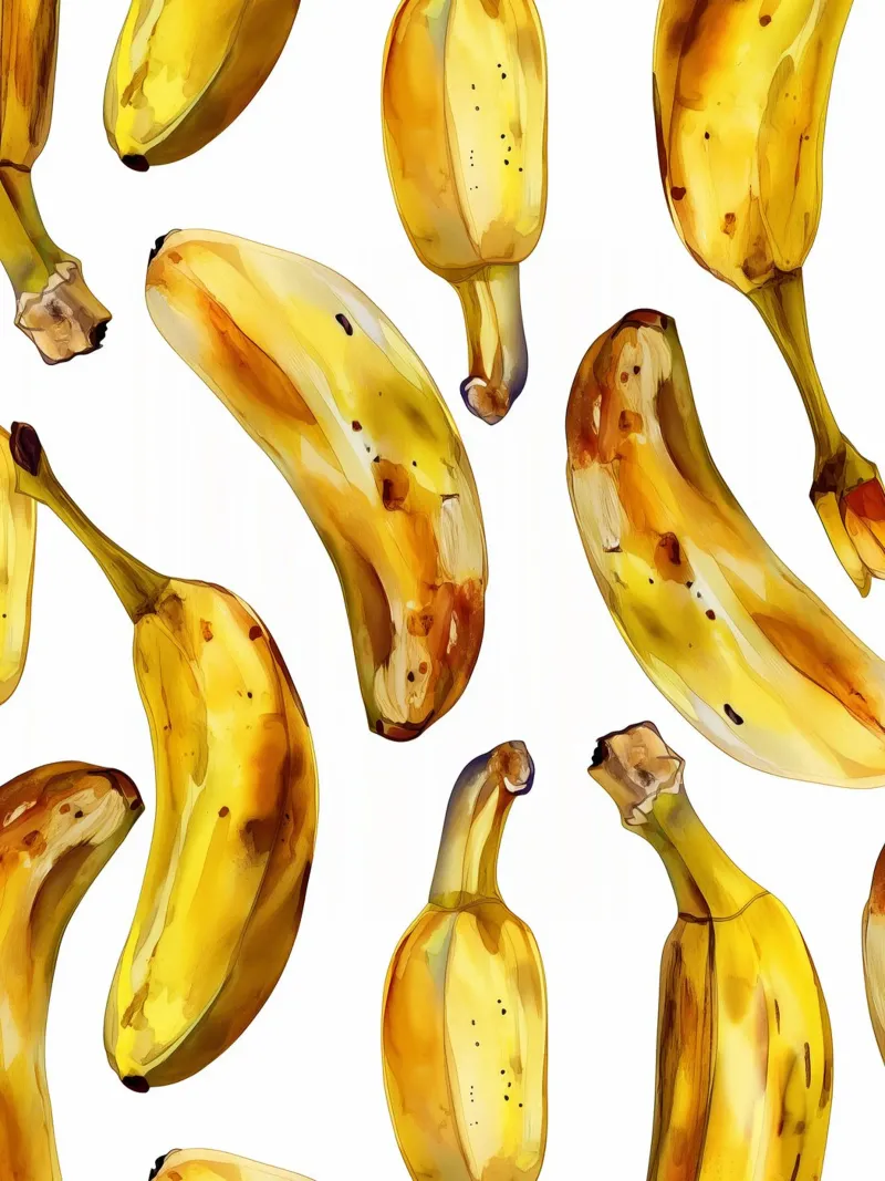 Banane aquarell Poster von Spice & Style