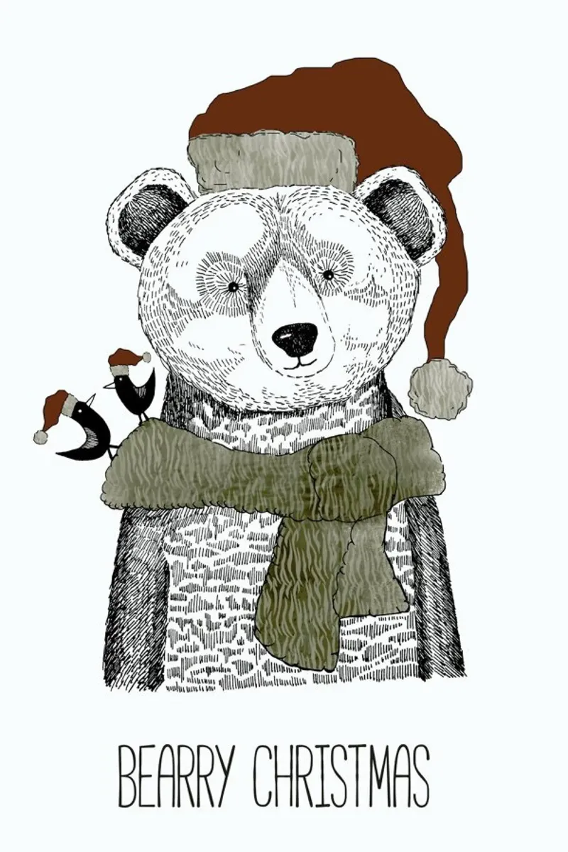 Bearry Christmas pellicola backlit da Sabrina Ziegenhorn
