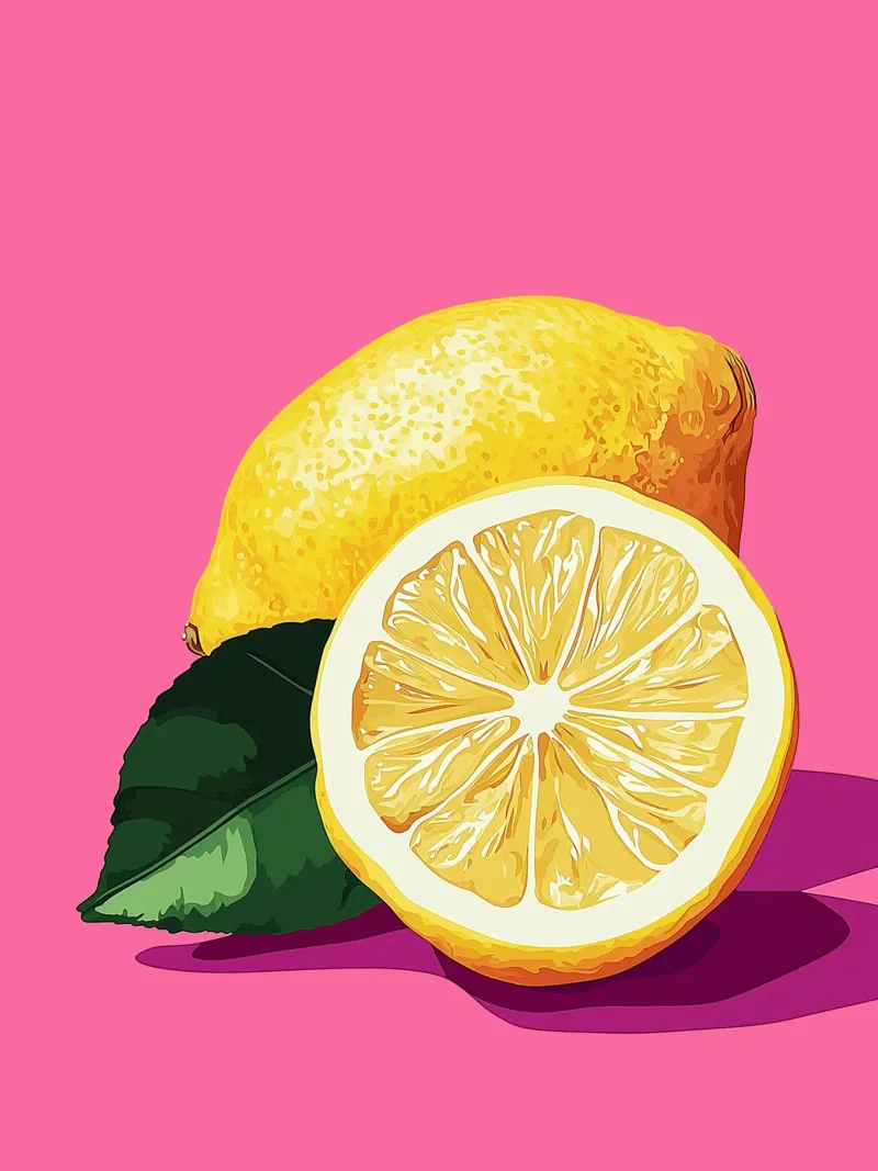 Citron pop art plexiglas de Spice & Style