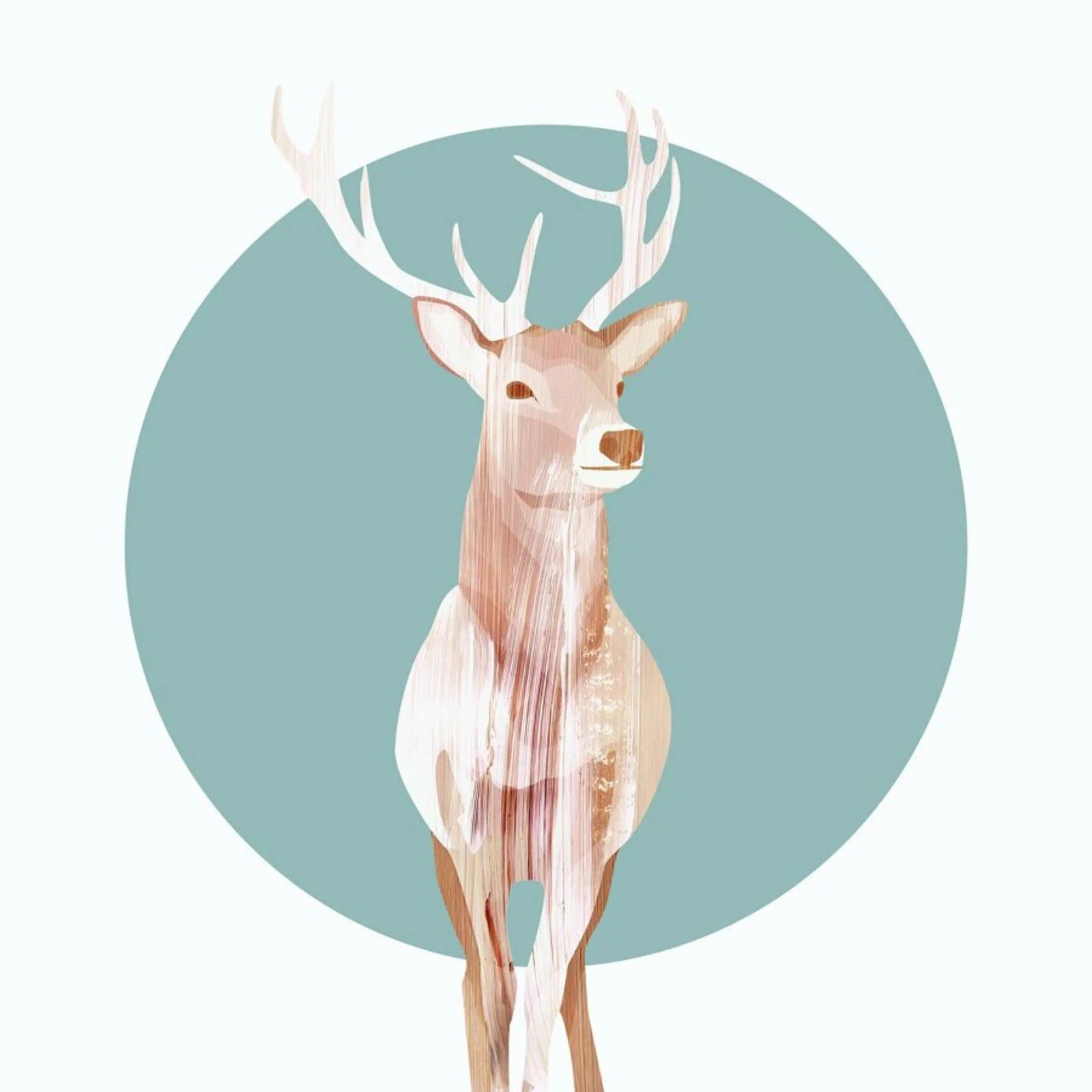 Deer Leinwand von Goed Blauw