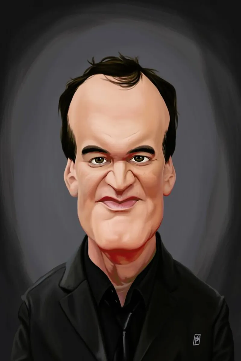 Quentin Tarantino pellicola backlit da Rob Art | Illustration