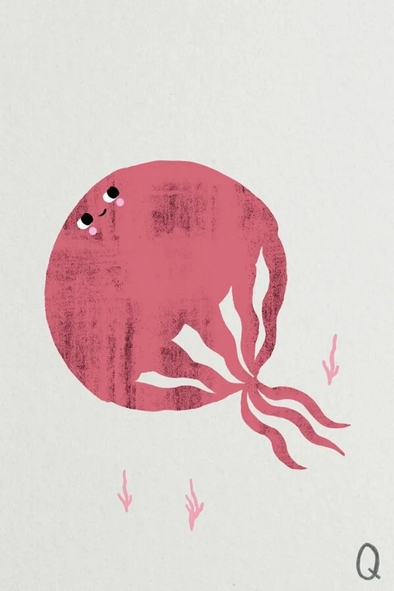 ABC Kids - Quail poster con telaio in plastica da typealive