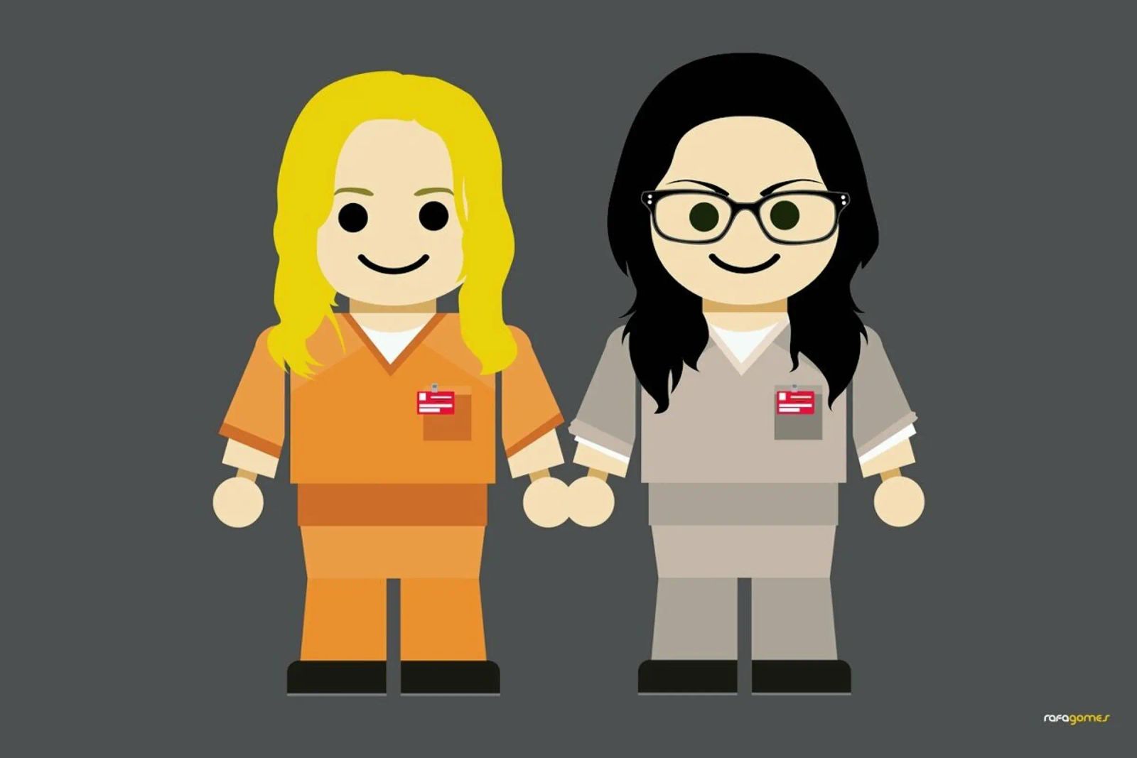 Piper and Alex Toy plexiglass da Rafa Gomes