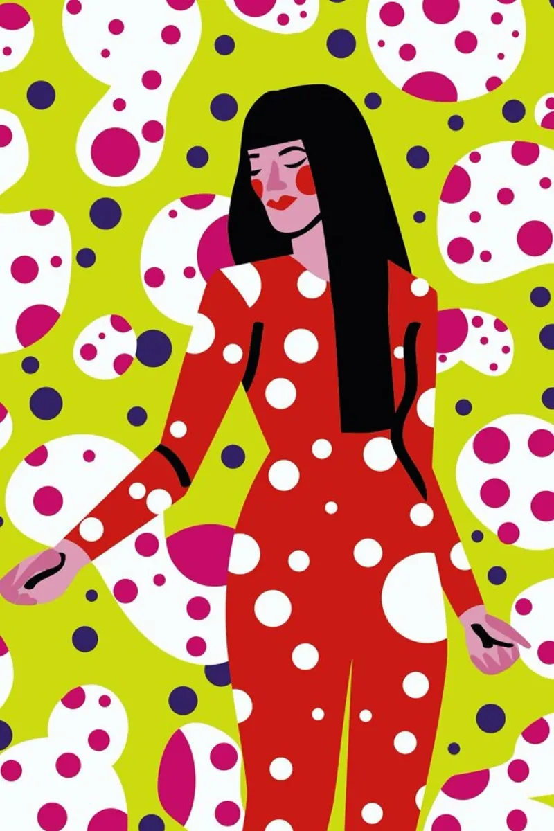 Kusama Print pellicola backlit da Mariery Young
