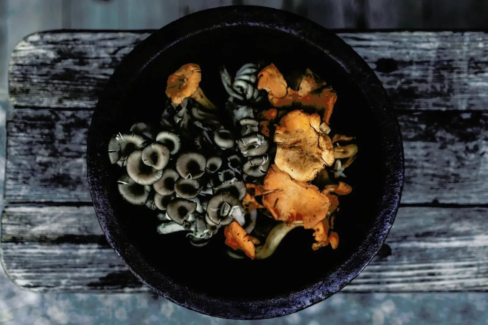 Pilzsaison poster con telaio in alluminio da Eat this