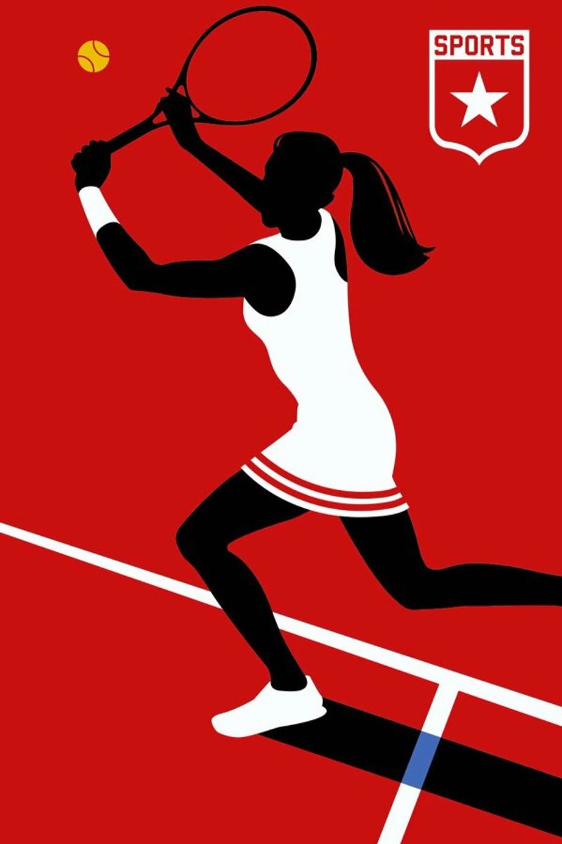 Tennis poster by Bo Lundberg