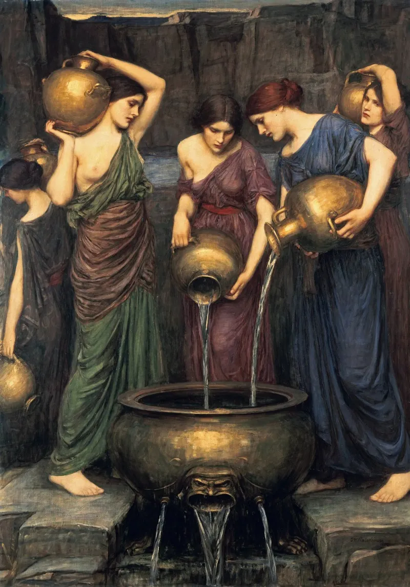 John William Waterhouse - Le Danaidi pellicola backlit da Timeless Artworks
