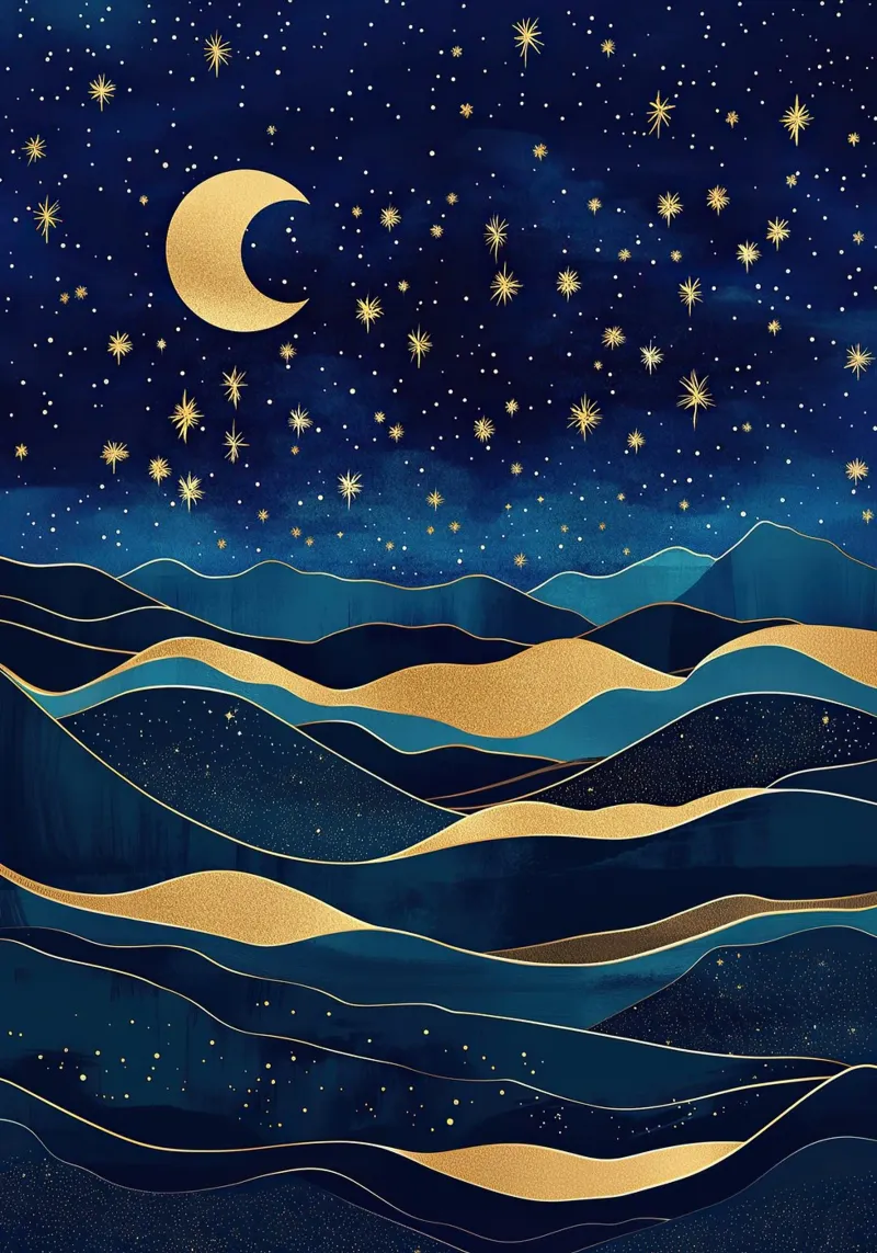 Notte d'oro alluminio dibond da Nikis Art Studio