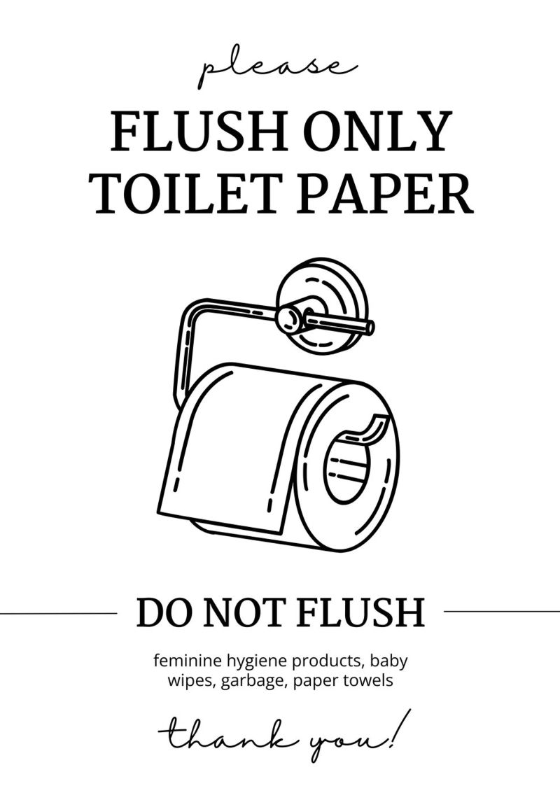 Flush Only Toilet Paper poster by mazzihanq