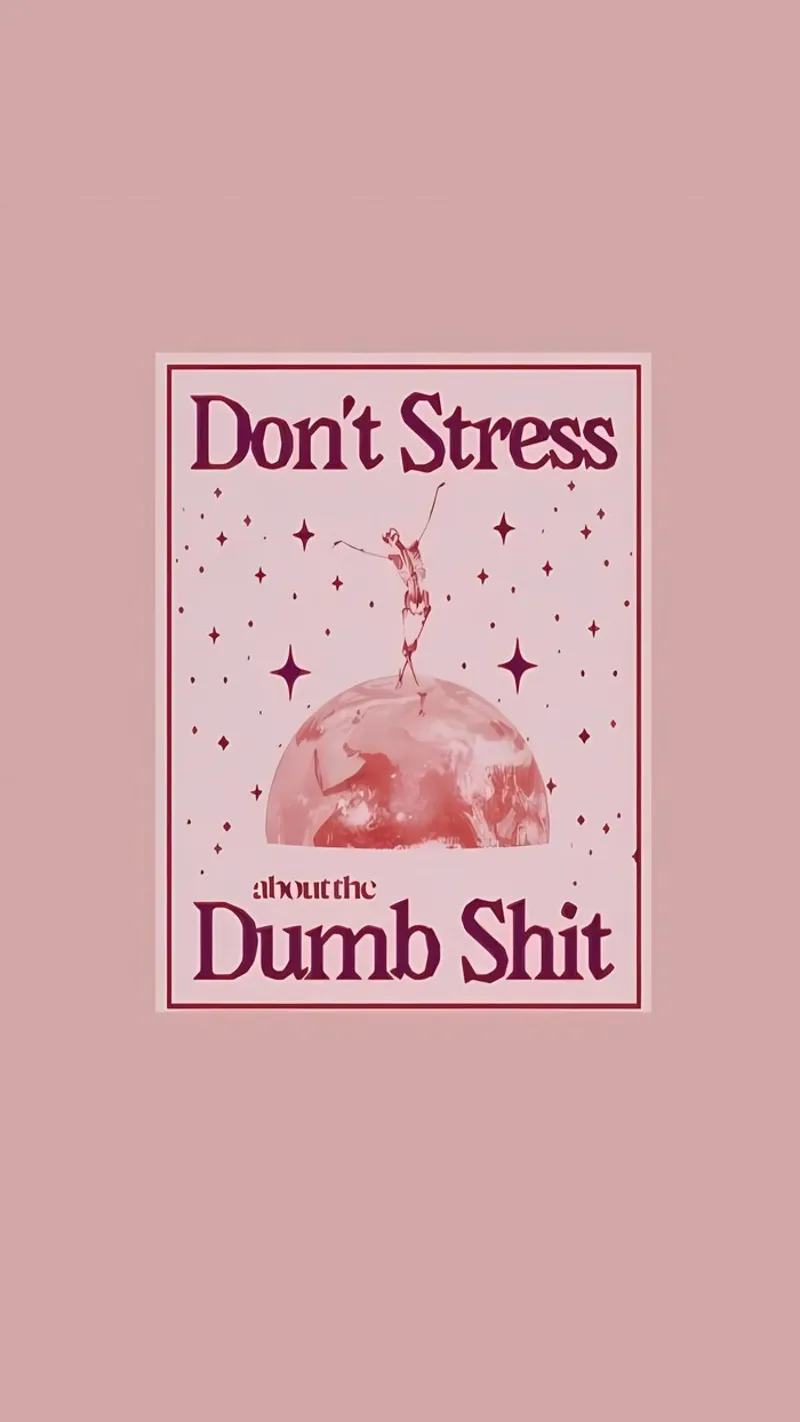 Non stressare le cose stupide poster con telaio in plastica da bonglantrungmuoi