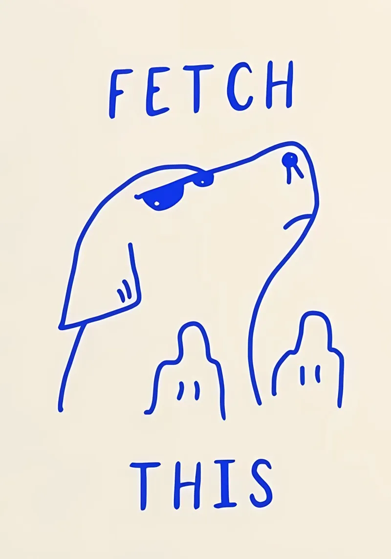 fettch questo poster con telaio in plastica da bonglantrungmuoi