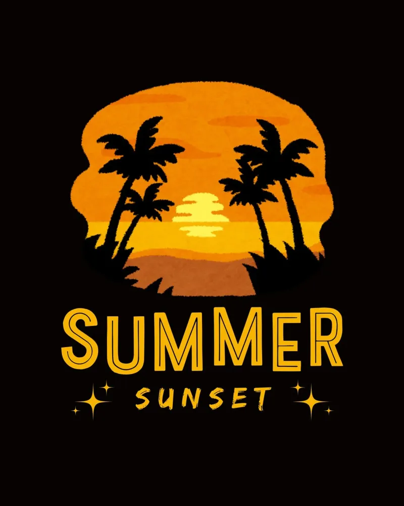 Sommer-Sonnenuntergang Backlit Folie von mazzihanq