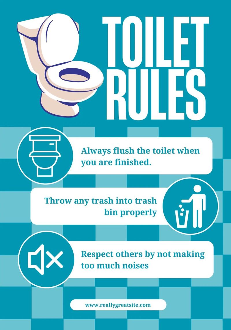 Toilet Rules poster by mazzihanq