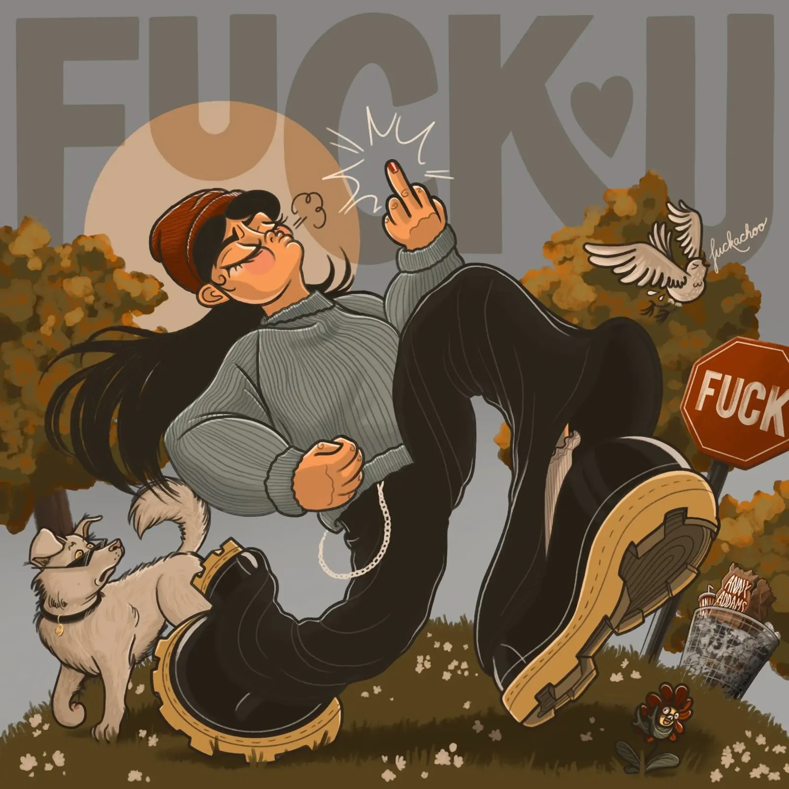 F You carta hahnemühle da Anny Addams
