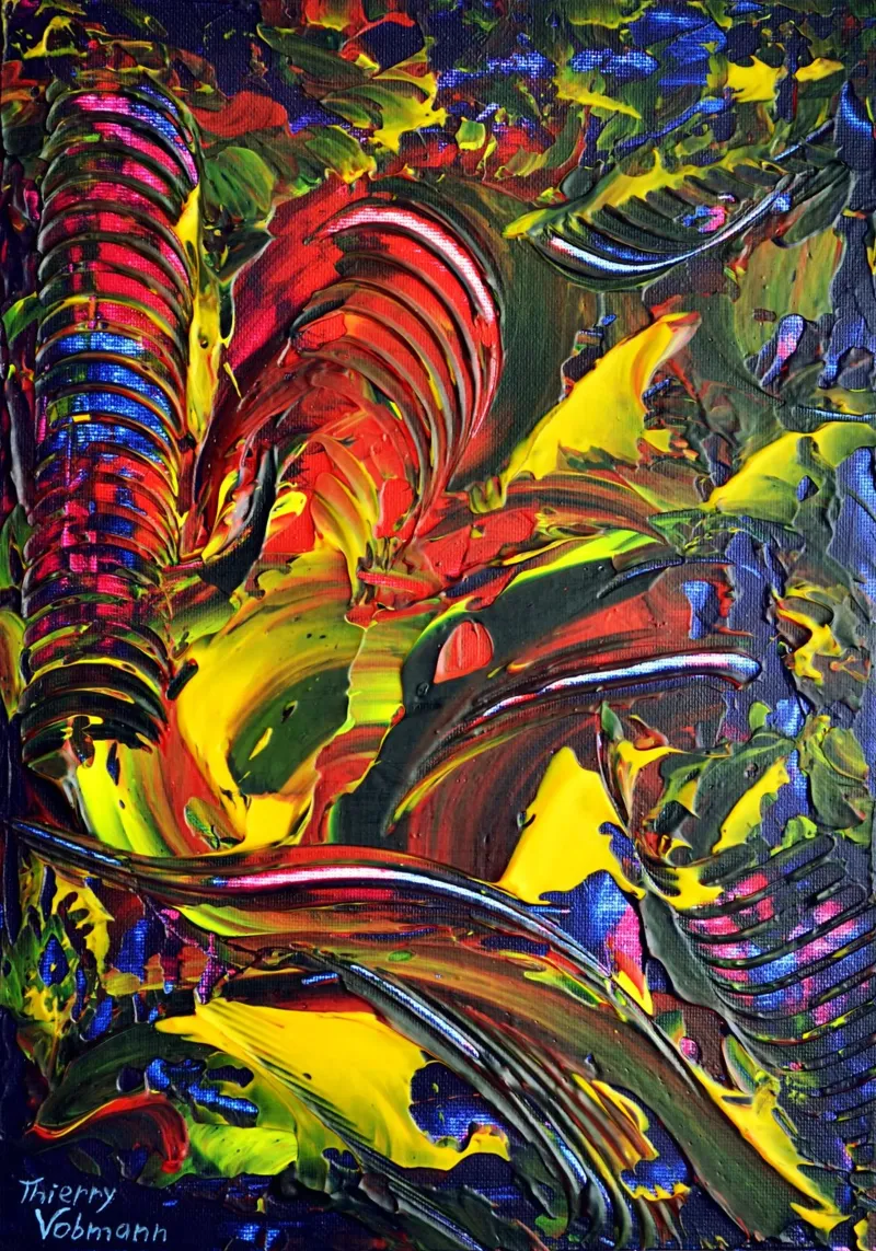ABSTRACT FIGURE 6 pellicola backlit da Thierry Vobmann Abstract painting