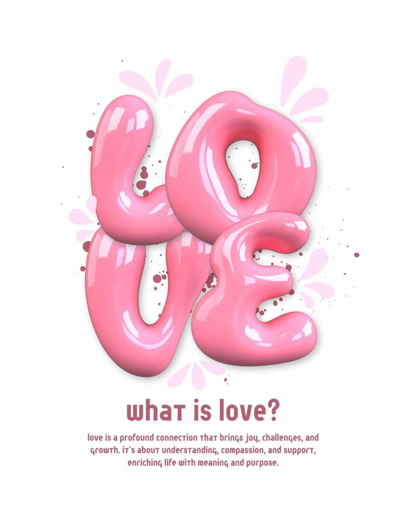 What is love poster by mazzihanq