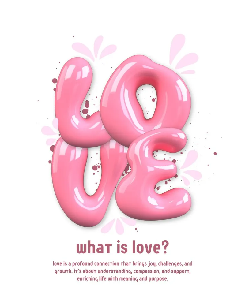 Che cos'è l'amore poster con telaio in plastica da mazzihanq
