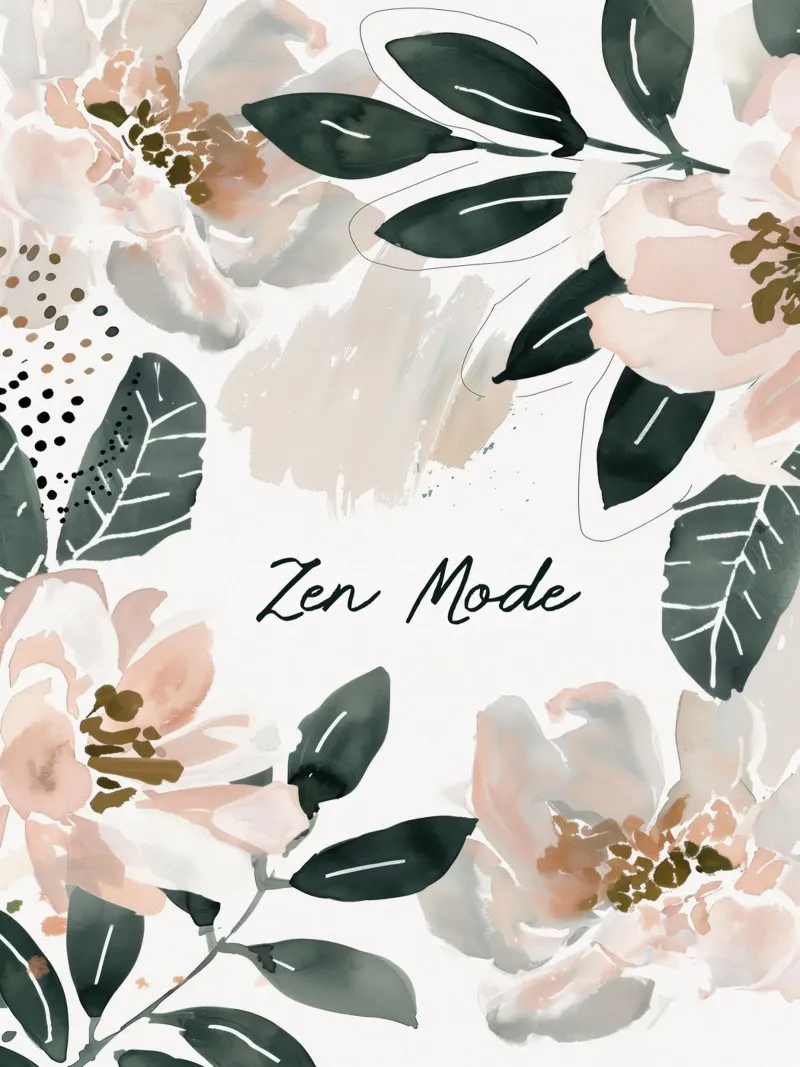 Zen Mode (Floral Version) pellicola backlit da treechild