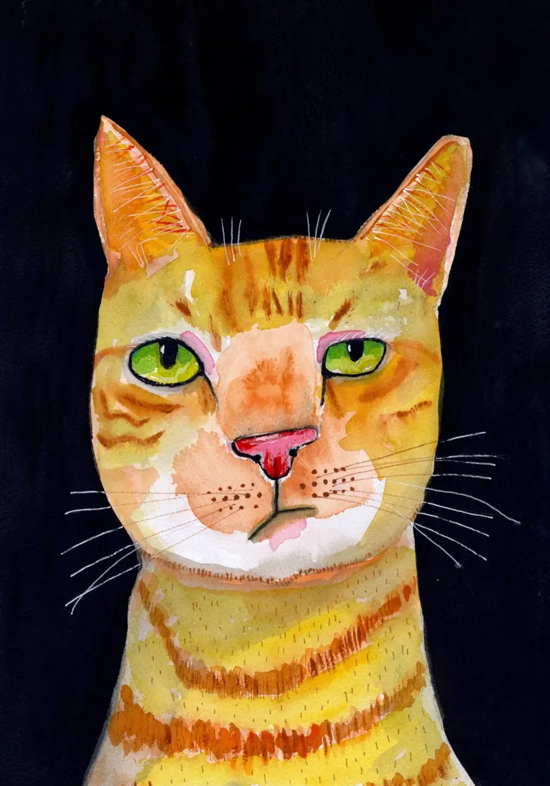 Ginger Cat carta hahnemühle da Pictufy Sun & Spirit