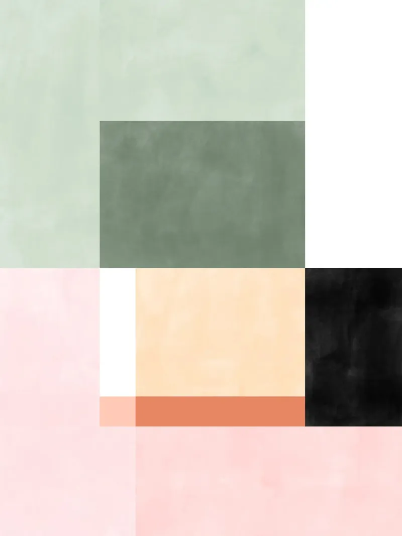Composizione astratta con forme geometriche tela da Pictufy Sun & Spirit
