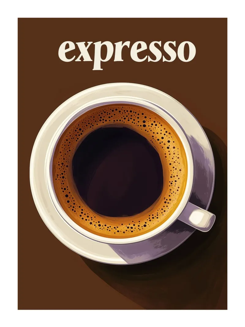 Caffè espresso su sfondo marrone carta hahnemühle da Spice & Style