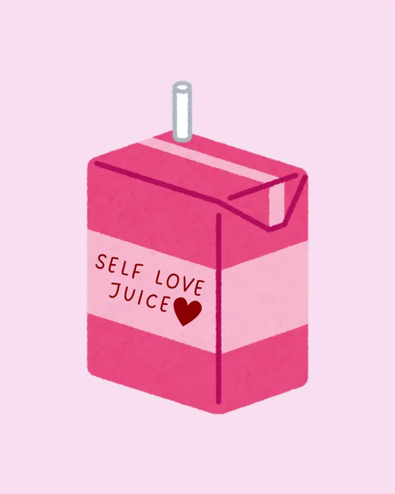 Selflove Juice canvas met Baklijst van designsbysophia