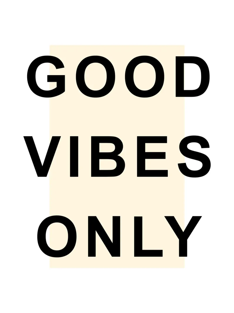 Good Vibes Only | Cita positiva metacrilato de Inspirify