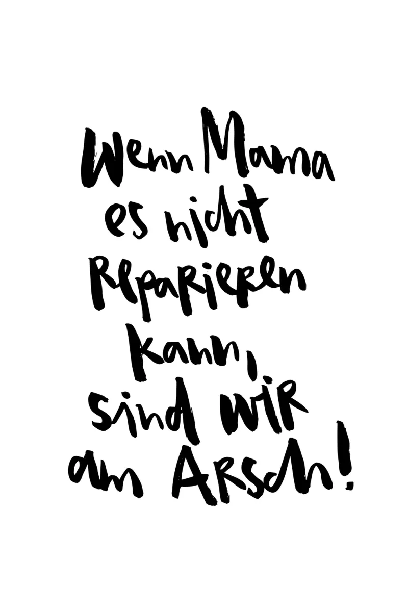 Mama reparieren acrylic glass by Brushmeetspaper
